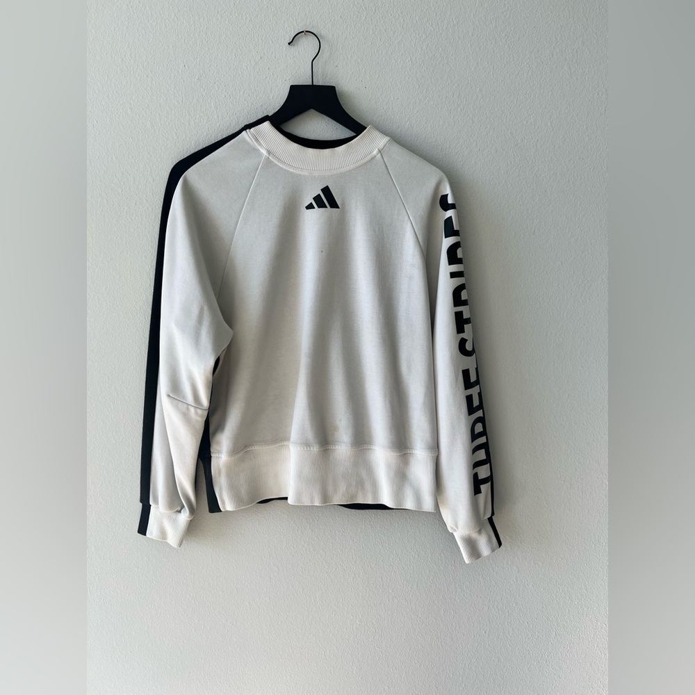 Black & white Adidas Sweater